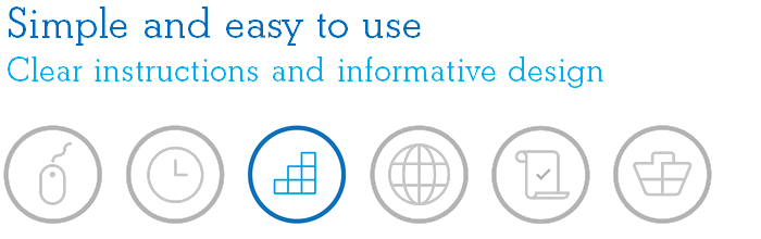 Simple and easy to use - Clear instructions and informative design