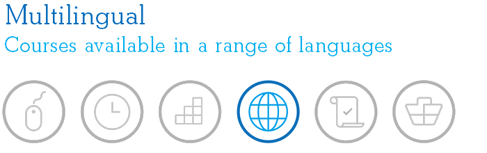 Multilingual - Courses available in a range of languages