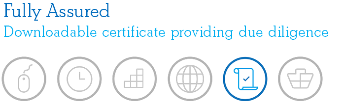 Fully Assured - Downloadable certificate providing due diligence